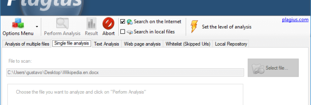 Plagius - Plagiarism Detector screenshot