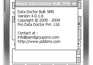 Pocket PC Group Messaging Tool screenshot