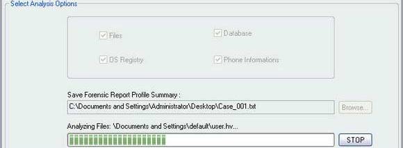 Pocket PC Investigative Software screenshot