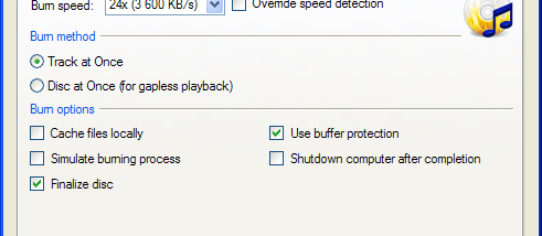 Portable CDBurnerXP screenshot