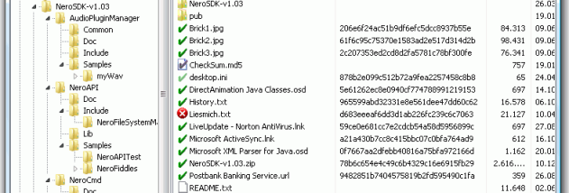 Portable EF CheckSum Manager screenshot