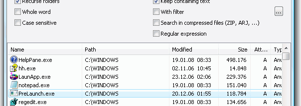 Portable EF Find screenshot