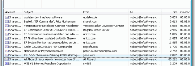 Portable EF Mailbox Manager screenshot