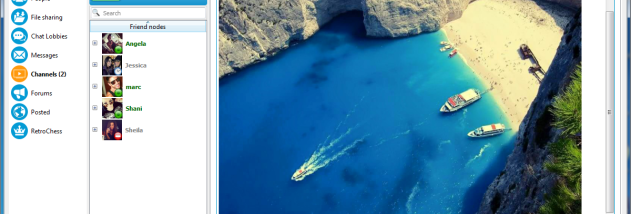 Portable Retroshare screenshot