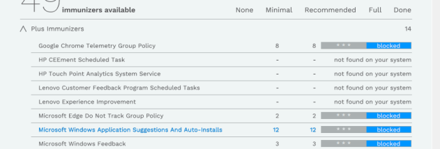 Portable Spybot Anti-Beacon screenshot