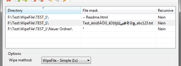 Portable WipeFile screenshot