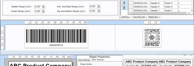 Post Office and Bank Barcode Label screenshot