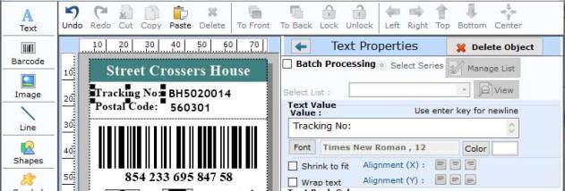 Post Office Barcode Design screenshot
