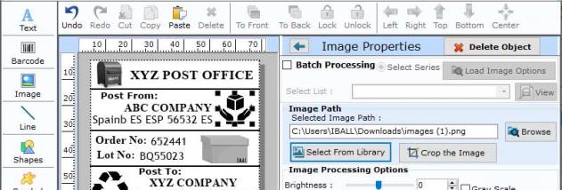 Post Office Barcode Generator screenshot