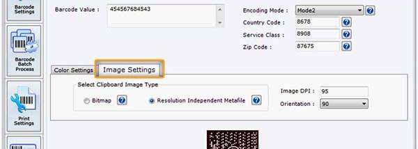 Post Office Barcode Label Design screenshot