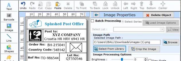Postal Barcode Making Software screenshot