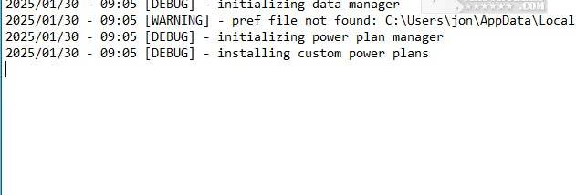 PowerPlanManager screenshot