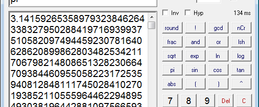 Precise Calculator screenshot