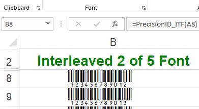 PrecisionID Interleaved 2 of 5 Fonts screenshot
