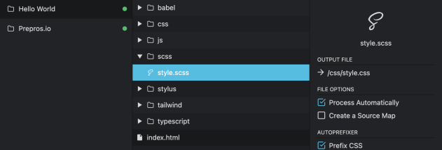 change output dist in prepros change output dist in prepros