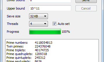 primesieve x64 screenshot