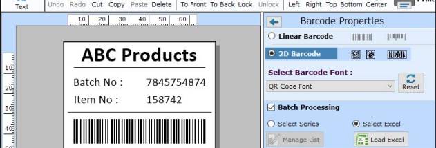 Print Barcode Software screenshot