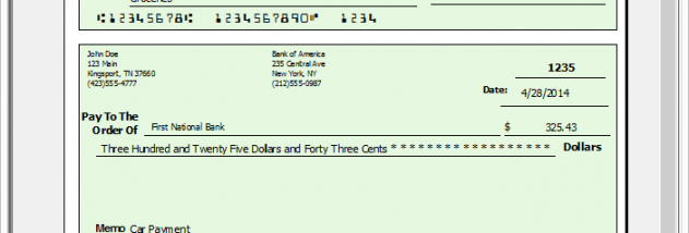 Print Checks screenshot