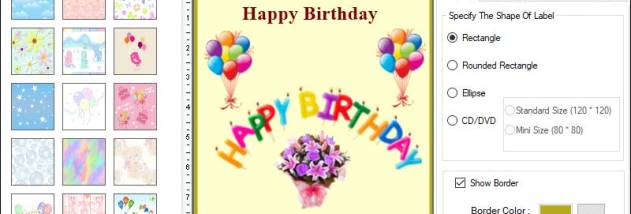 Birthday Cards Designing Software screenshot