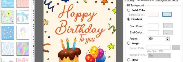 Printable Birthday Card Tool screenshot