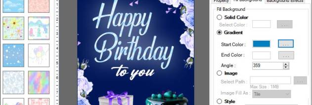 Printable Birthday Card screenshot