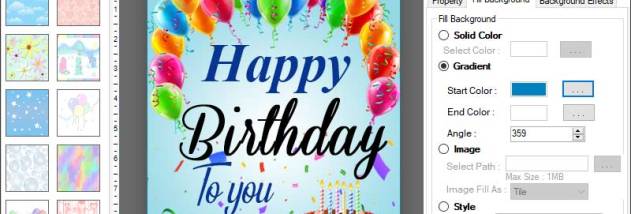 Printable Birthday Cards Creator screenshot