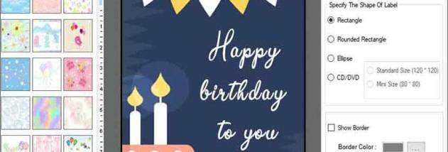 Printing Birthday Cards Tool screenshot