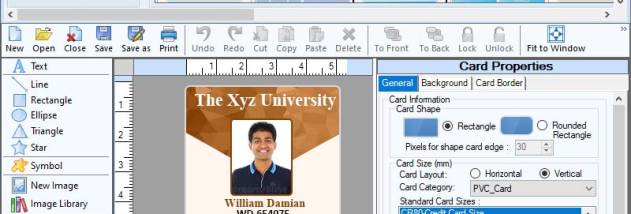 Printing Compatible Id Card Software screenshot