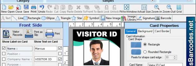 Printing Gate Pass Id Cards for PC screenshot