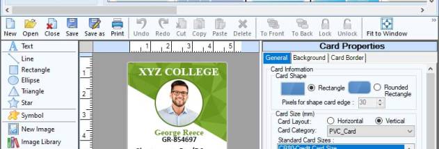 Printing ID Badge Software screenshot