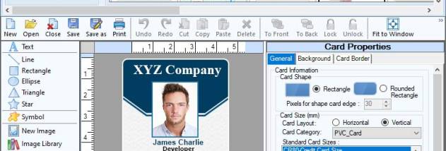 Printing ID Card Software screenshot
