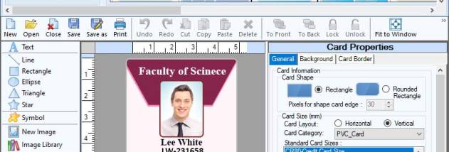 Printing Student ID Card Software screenshot