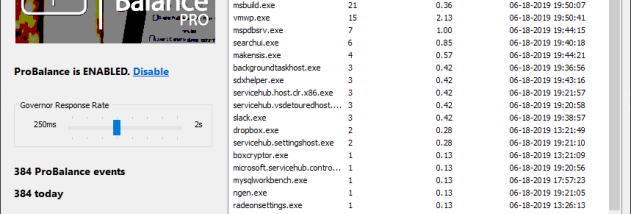 Process Lasso x64 screenshot