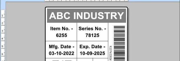 Product Supply Industry Label Software screenshot