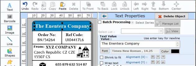 Professional Barcode Designing Tool screenshot