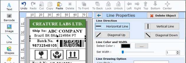 Professional Barcode Label Maker screenshot