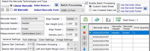 Professional Barcode Label Printing Tool screenshot