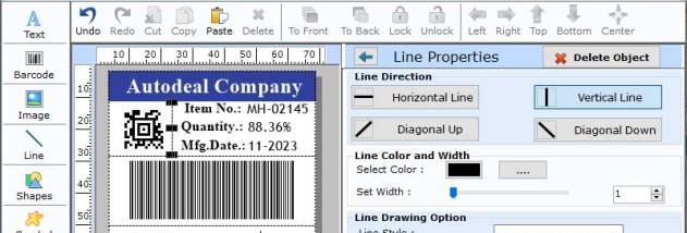 Professional Barcode Label Software screenshot