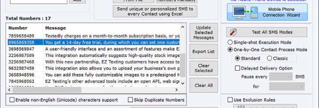 Professional Bulk SMS GSM Phone Software screenshot