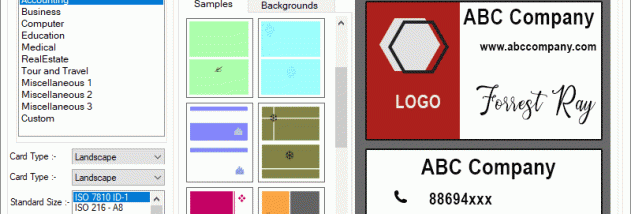 Professional Business Cards Maker App screenshot