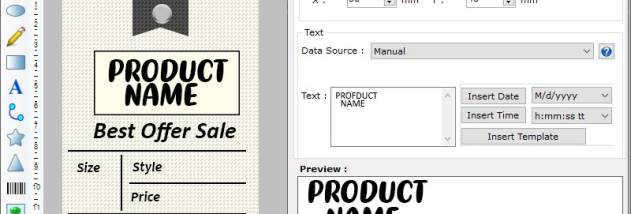 Professional Card Label Design Tool screenshot