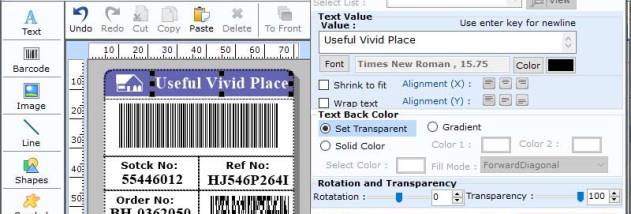 Professional Databar Limited Barcode screenshot