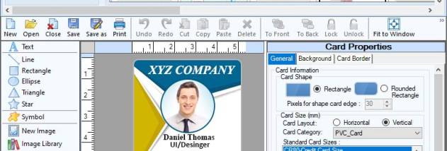 Professional Identity Card Software screenshot