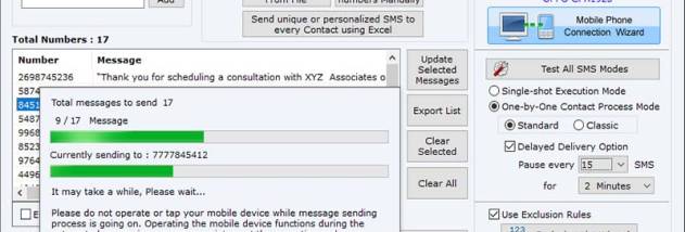 Professional Mobile SMS Software Free screenshot