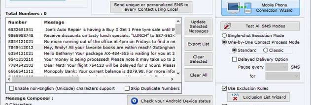 Professional SMS Software screenshot