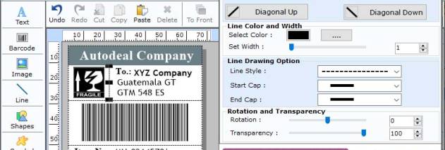 Professional UPCA Barcode Maker Tool screenshot