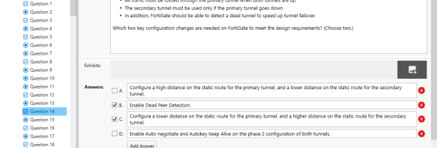 ProfExam Creator screenshot