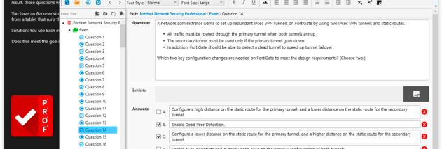 ProfExam Suite screenshot