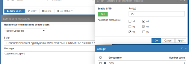 ProVide Server screenshot