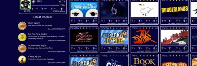 PS3 Trophies Windows UWP screenshot